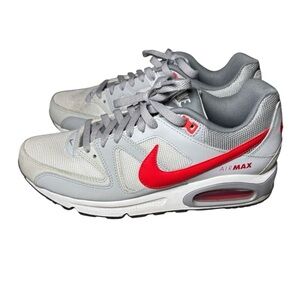 Nike Air Max Command Gray and Red Sneakers Size 8.5